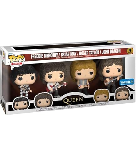 Funko Pop! Queen - Freddie Mercury, Roger Taylor, Brian May & John